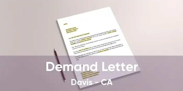 Demand Letter Davis - CA