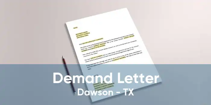 Demand Letter Dawson - TX