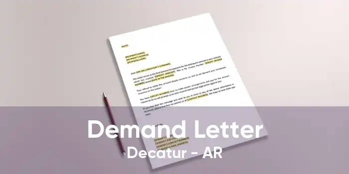 Demand Letter Decatur - AR