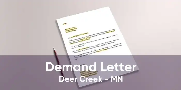 Demand Letter Deer Creek - MN