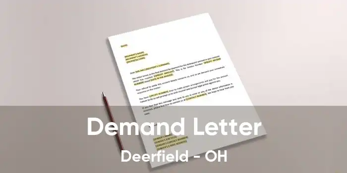 Demand Letter Deerfield - OH