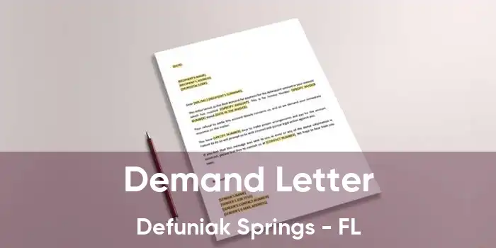 Demand Letter Defuniak Springs - FL