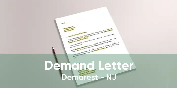 Demand Letter Demarest - NJ