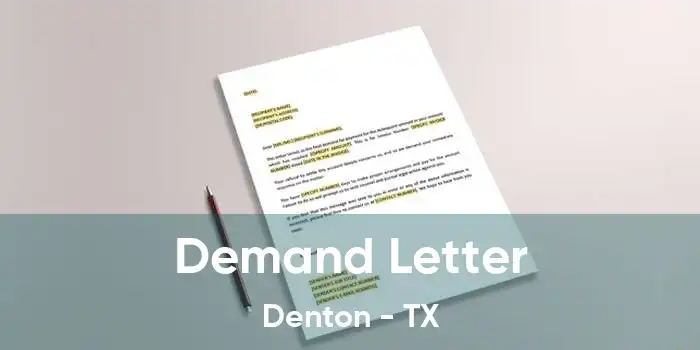 Demand Letter Denton - TX