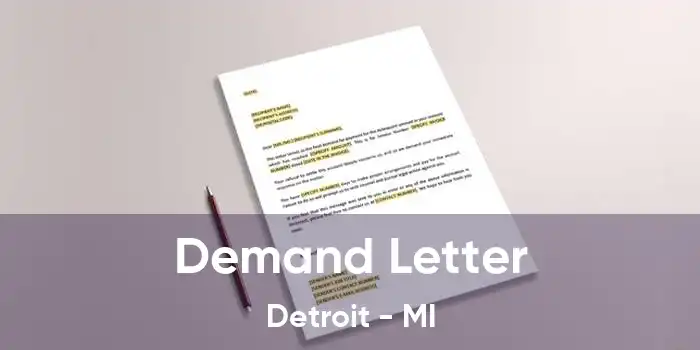 Demand Letter Detroit - MI