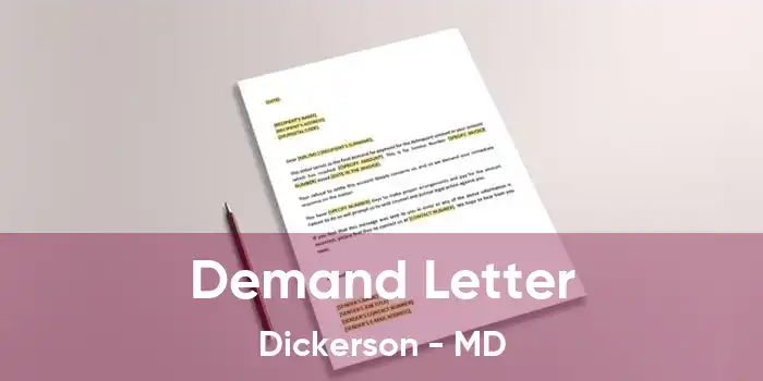 Demand Letter Dickerson - MD