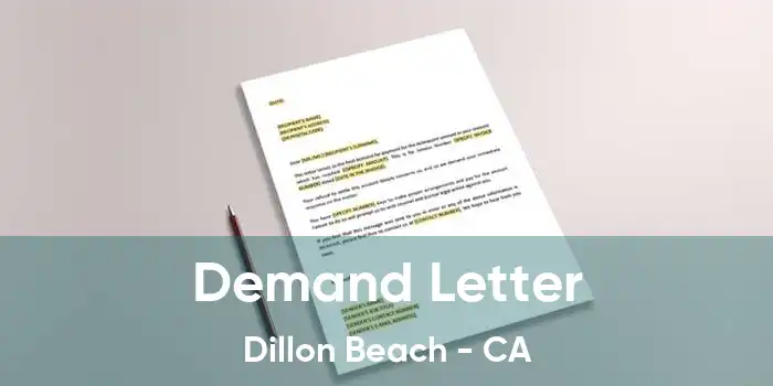 Demand Letter Dillon Beach - CA