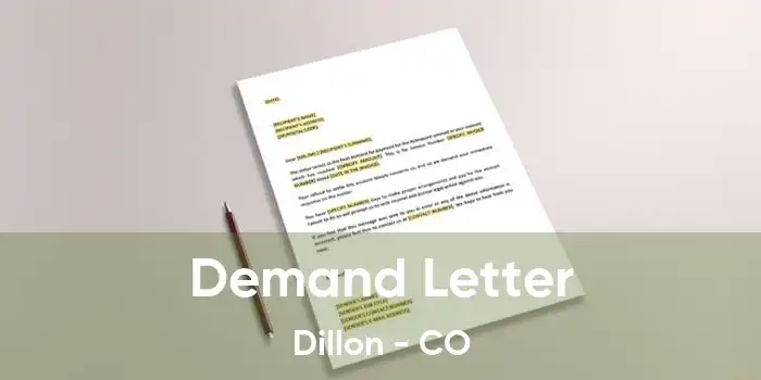 Demand Letter Dillon - CO