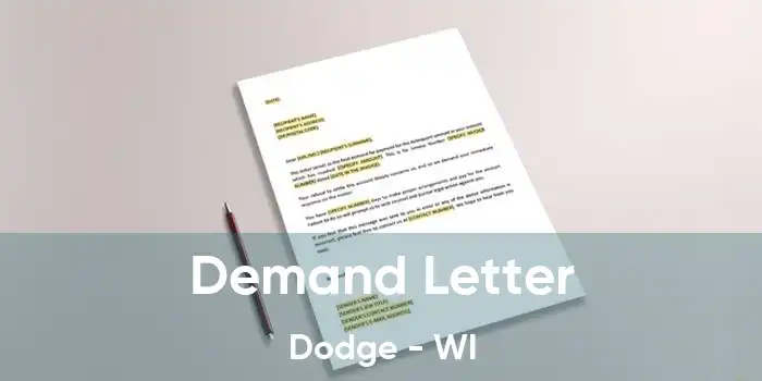 Demand Letter Dodge - WI