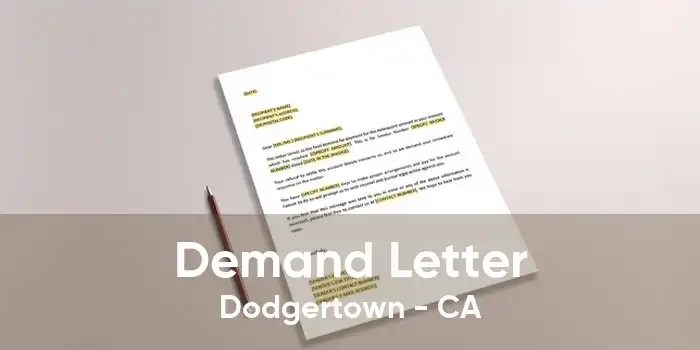Demand Letter Dodgertown - CA