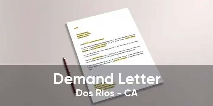 Demand Letter Dos Rios - CA