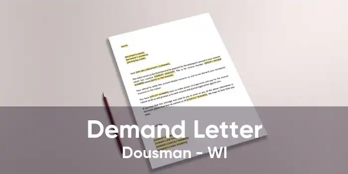 Demand Letter Dousman - WI