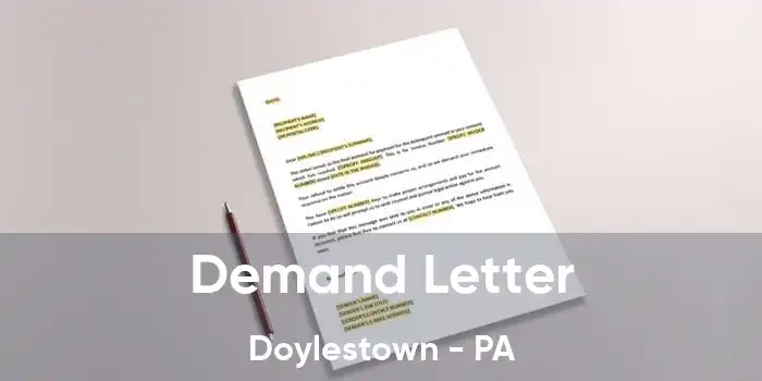  Demand Letter Doylestown - PA