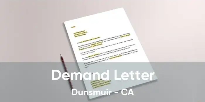 Demand Letter Dunsmuir - CA