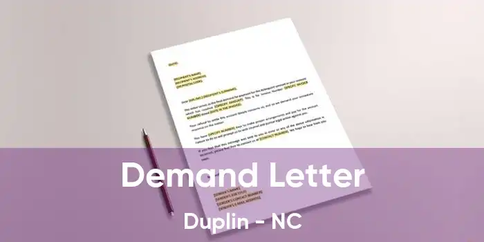  Demand Letter Duplin - NC