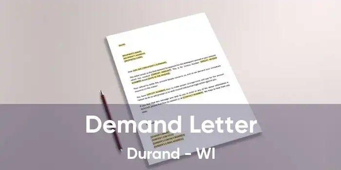 Demand Letter Durand - WI