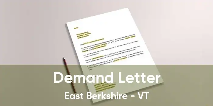 Demand Letter East Berkshire - VT