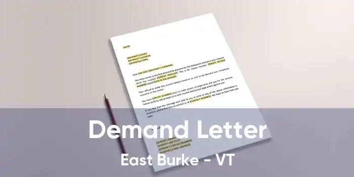 Demand Letter East Burke - VT