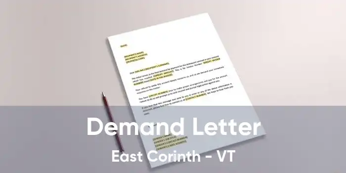 Demand Letter East Corinth - VT