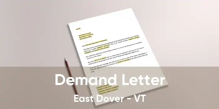 Demand Letter East Dover - VT