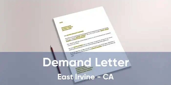  Demand Letter East Irvine - CA