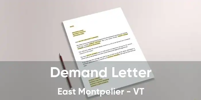 Demand Letter East Montpelier - VT