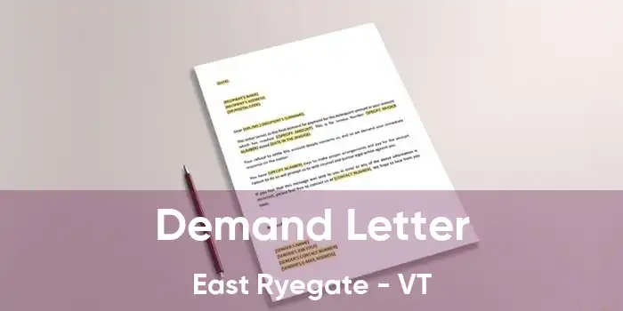 Demand Letter East Ryegate - VT