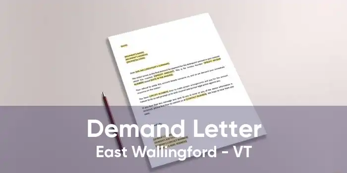 Demand Letter East Wallingford - VT
