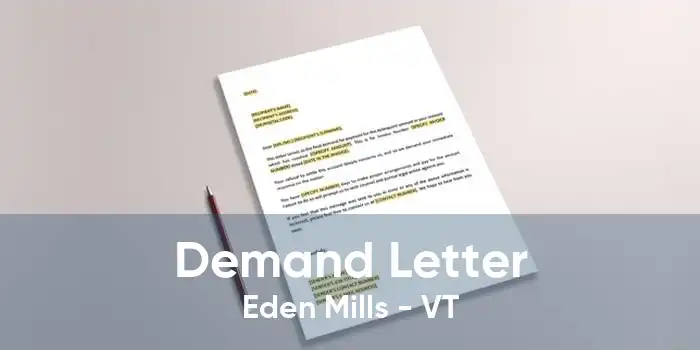 Demand Letter Eden Mills - VT