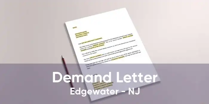 Demand Letter Edgewater - NJ