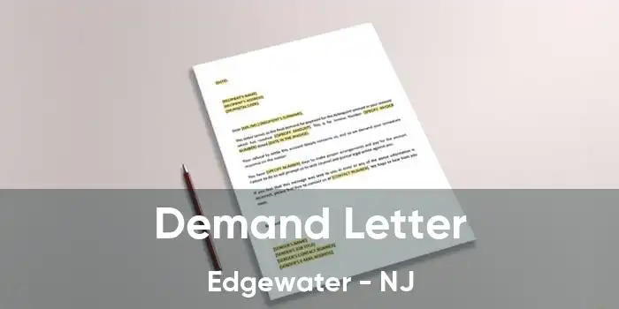 Demand Letter Edgewater - NJ