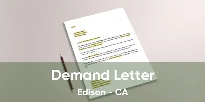 Demand Letter Edison - CA