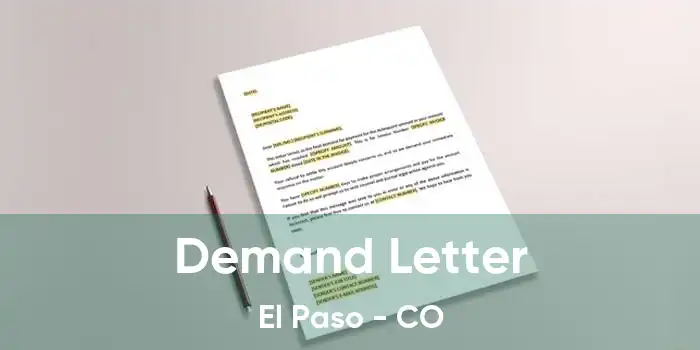  Demand Letter El Paso - CO