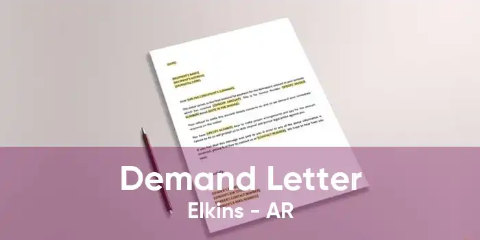 Demand Letter Elkins - AR