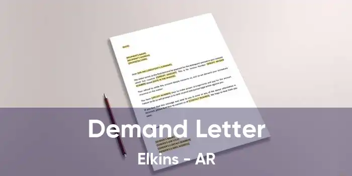 Demand Letter Elkins - AR