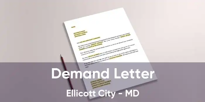 Demand Letter Ellicott City - MD