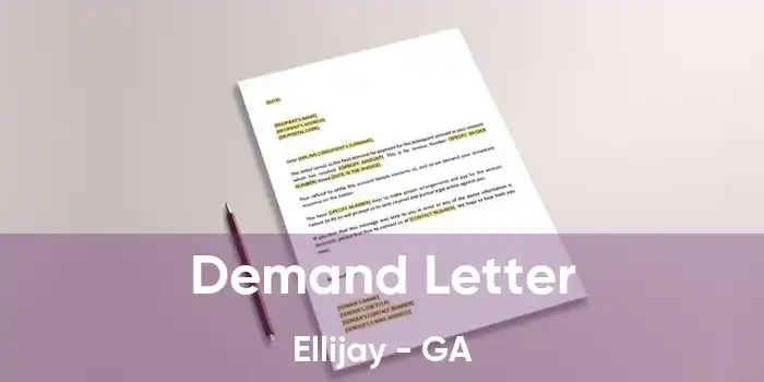 Demand Letter Ellijay - GA