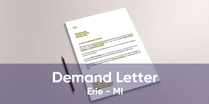 Demand Letter Erie - MI
