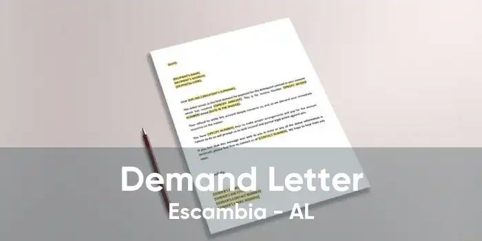 Demand Letter Escambia - AL