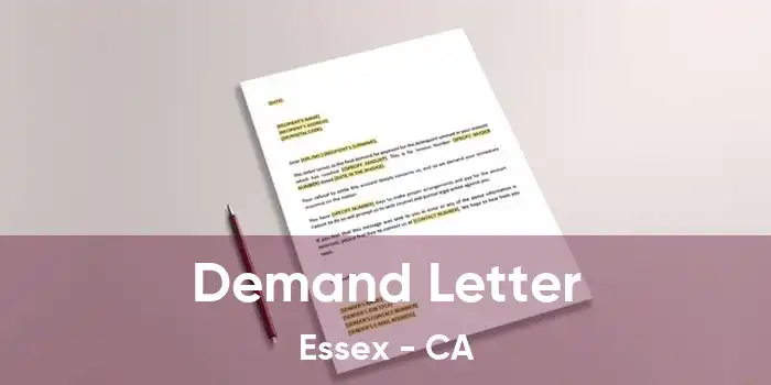 Demand Letter Essex - CA