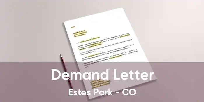 Demand Letter Estes Park - CO