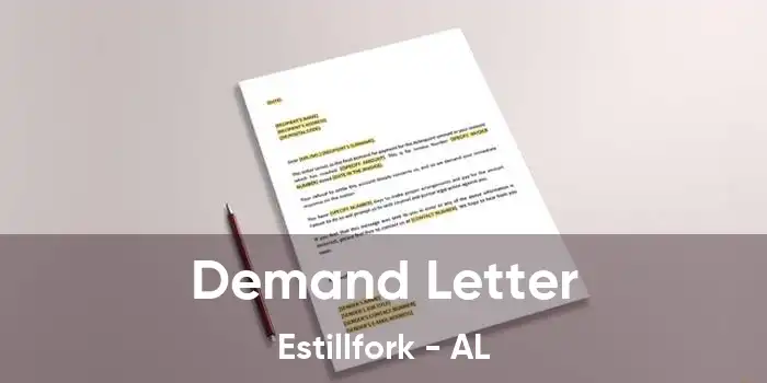 Demand Letter Estillfork - AL