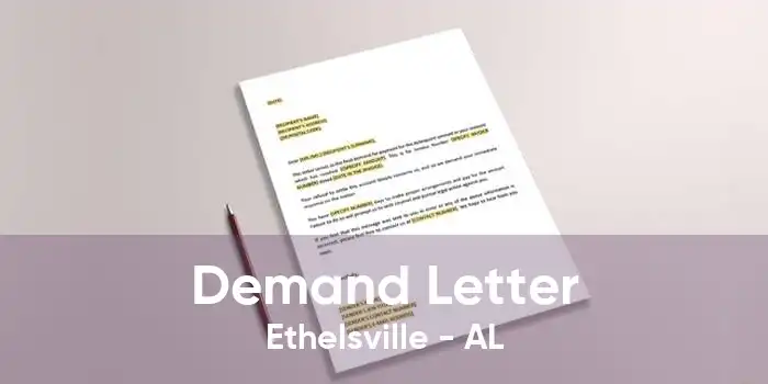 Demand Letter Ethelsville - AL