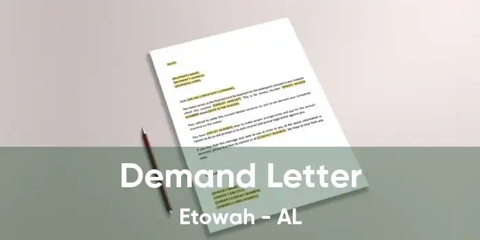 Demand Letter Etowah - AL