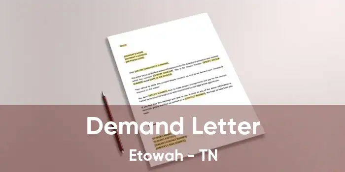 Demand Letter Etowah - TN