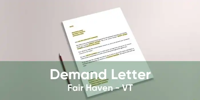 Demand Letter Fair Haven - VT
