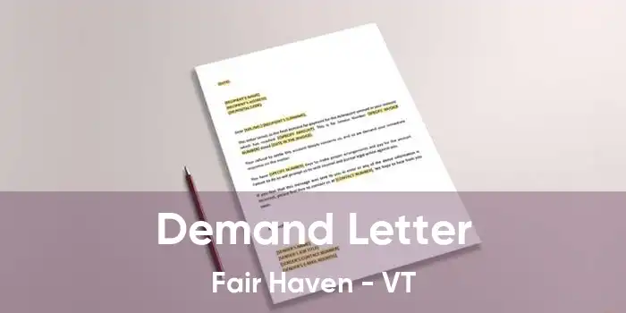 Demand Letter Fair Haven - VT