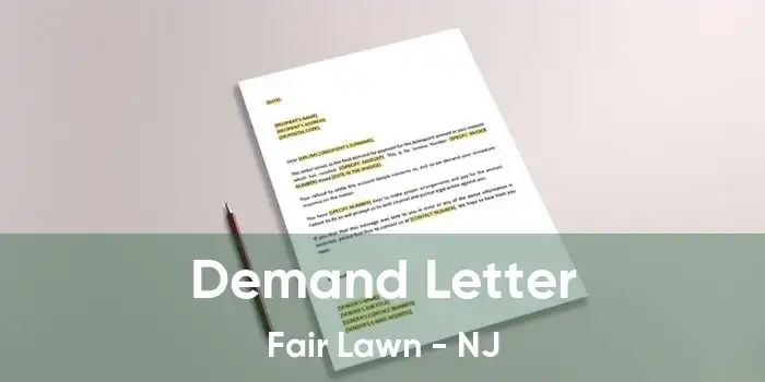 Demand Letter Fair Lawn - NJ