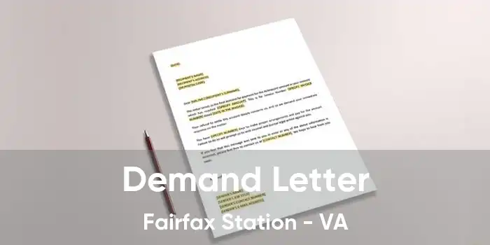 Demand Letter Fairfax Station - VA