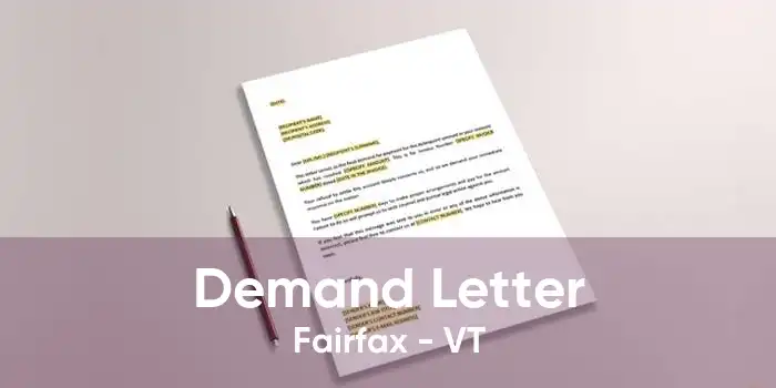 Demand Letter Fairfax - VT